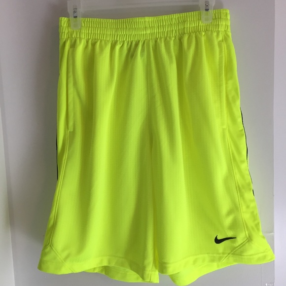 volt green nike shorts